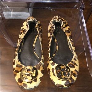 Leopard Tory Burch flats